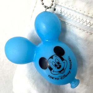 Large DISNEY PARKS Tokyo Disney - Mickey Mouse Balloon Bag Charm /Keychain- BLUE